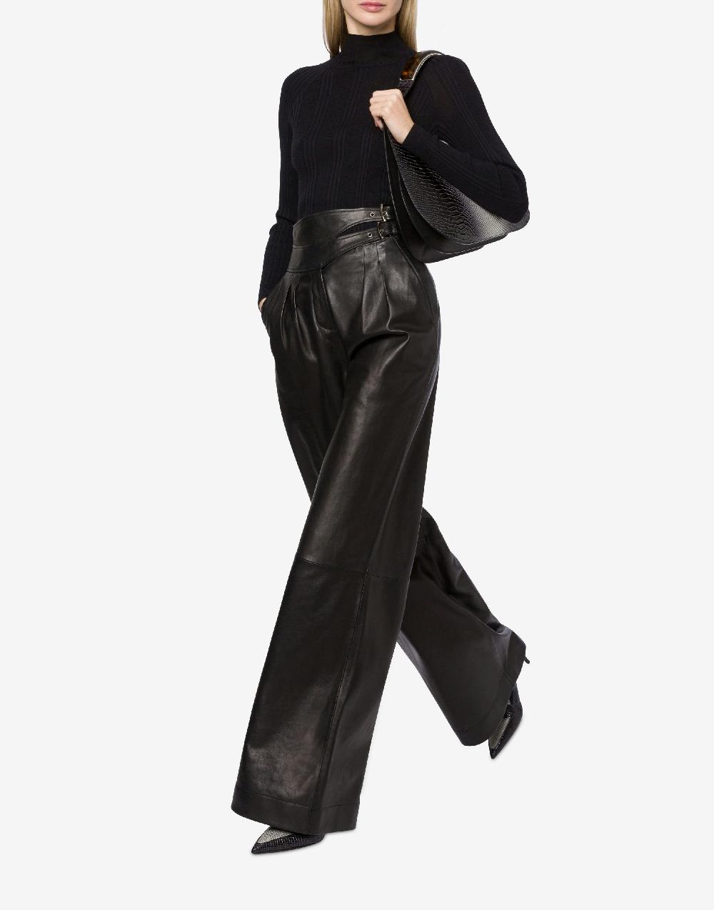 Alberta Ferretti Pantalone in nappa glossy Prezzo basso
