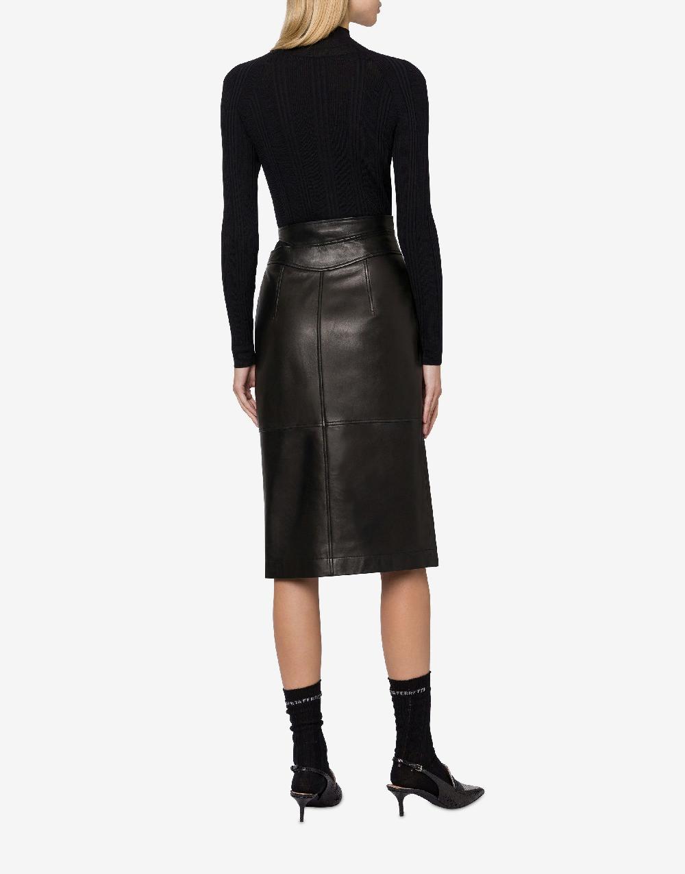 Alberta Ferretti Gonna midi in nappa glossy Ritorno libero