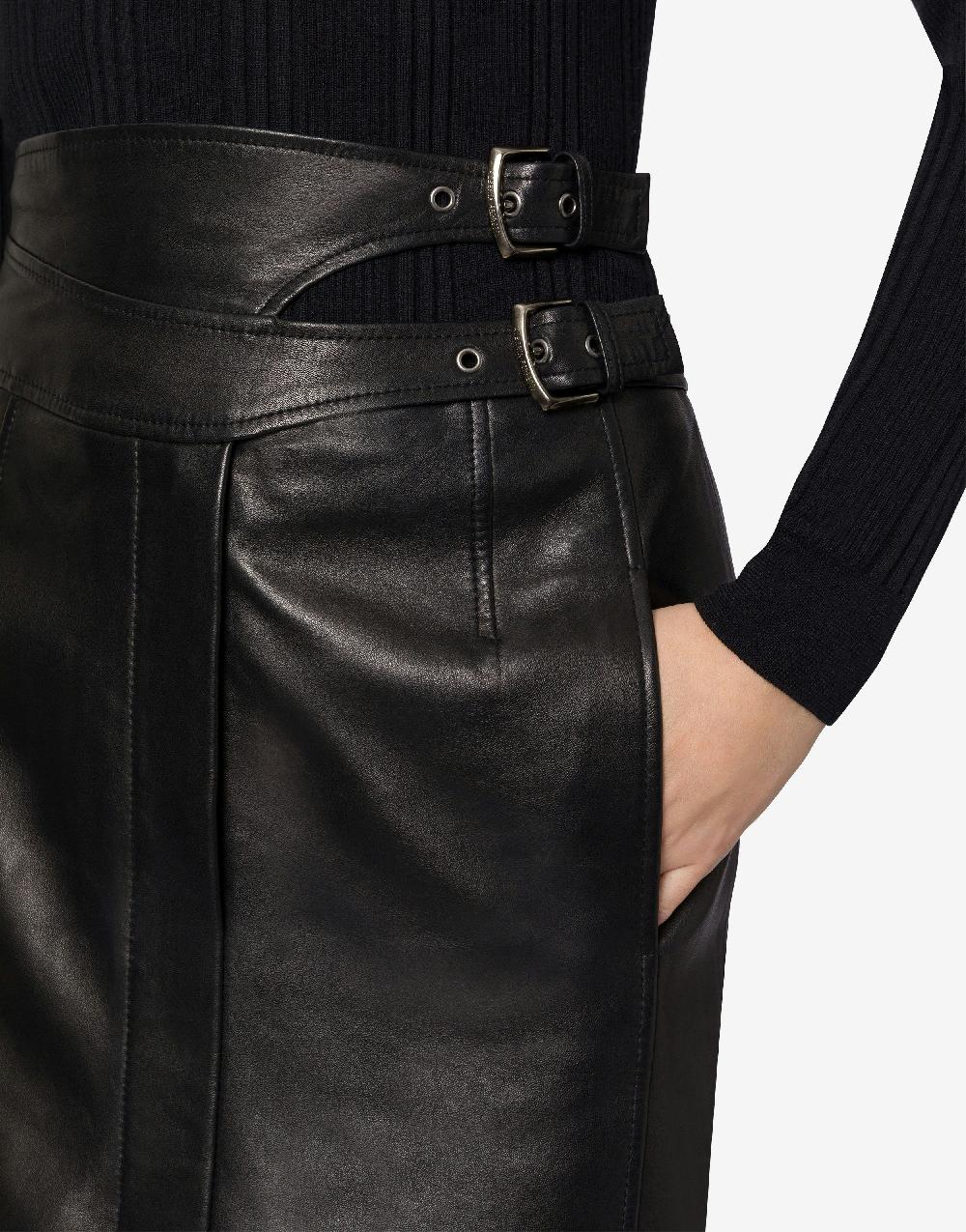 Alberta Ferretti Gonna midi in nappa glossy Ritorno libero