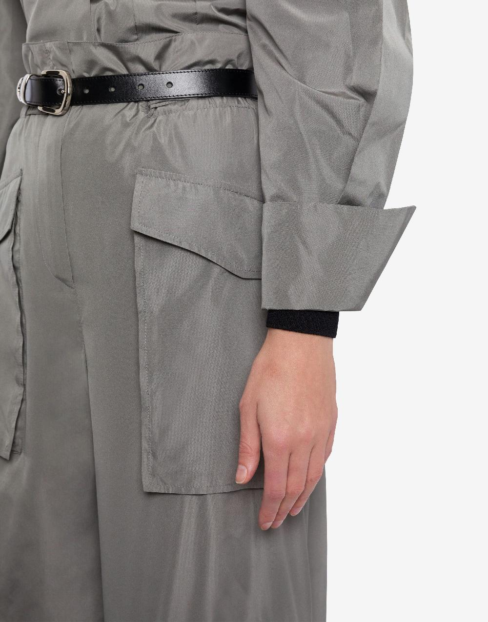 Alberta Ferretti Pantalone a vita alta in taffetà Latest stili