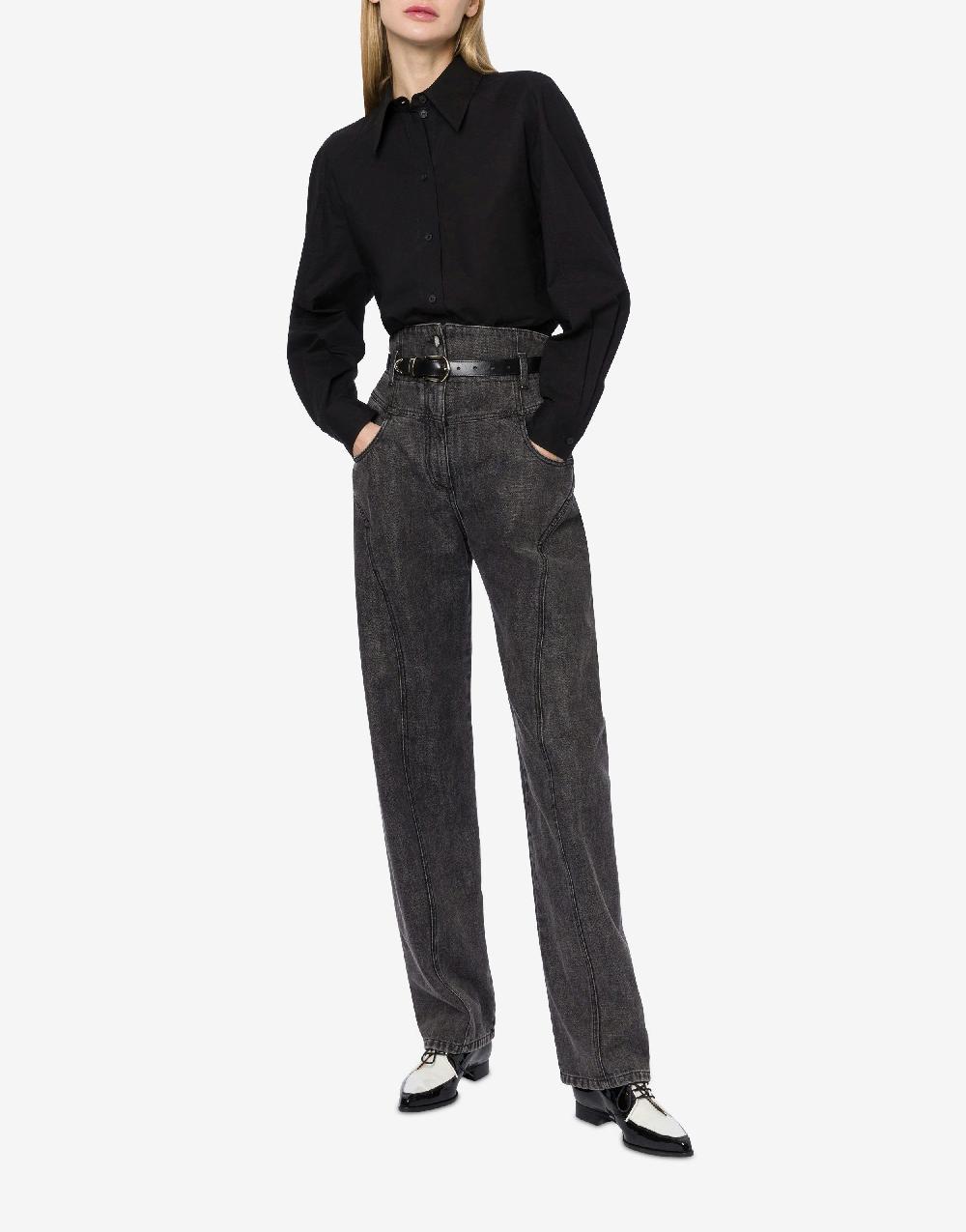 Alberta Ferretti Pantalone in denim marmorizzato Fino al 50% di sconto