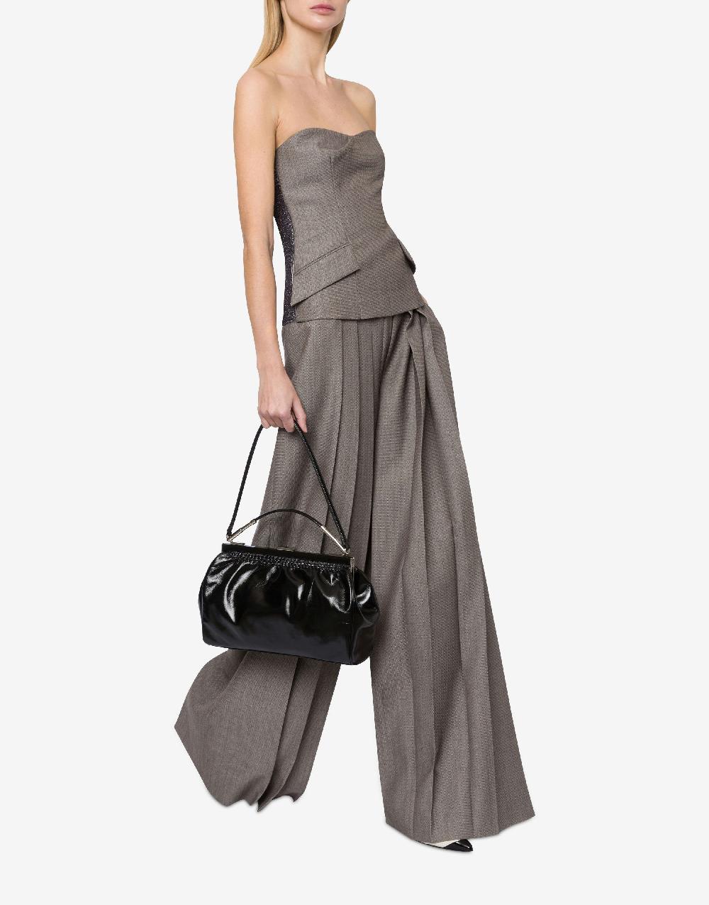 Alberta Ferretti Pantalone in tweed di lana con pieghe Fino al 65% di sconto