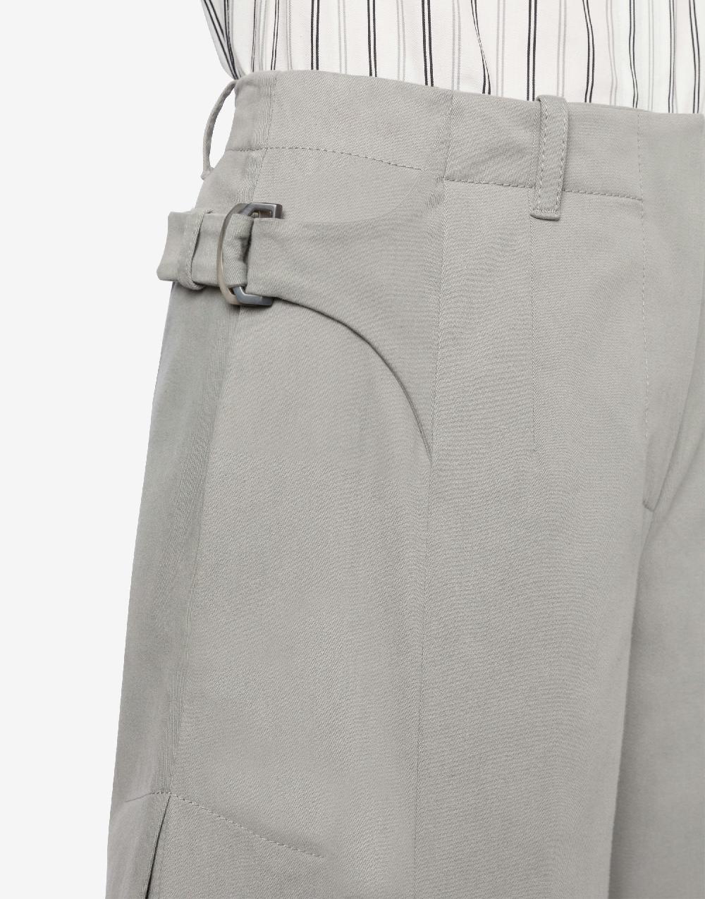 Alberta Ferretti Pantalone oversize in gabardina di cotone stretch Enormi sconti