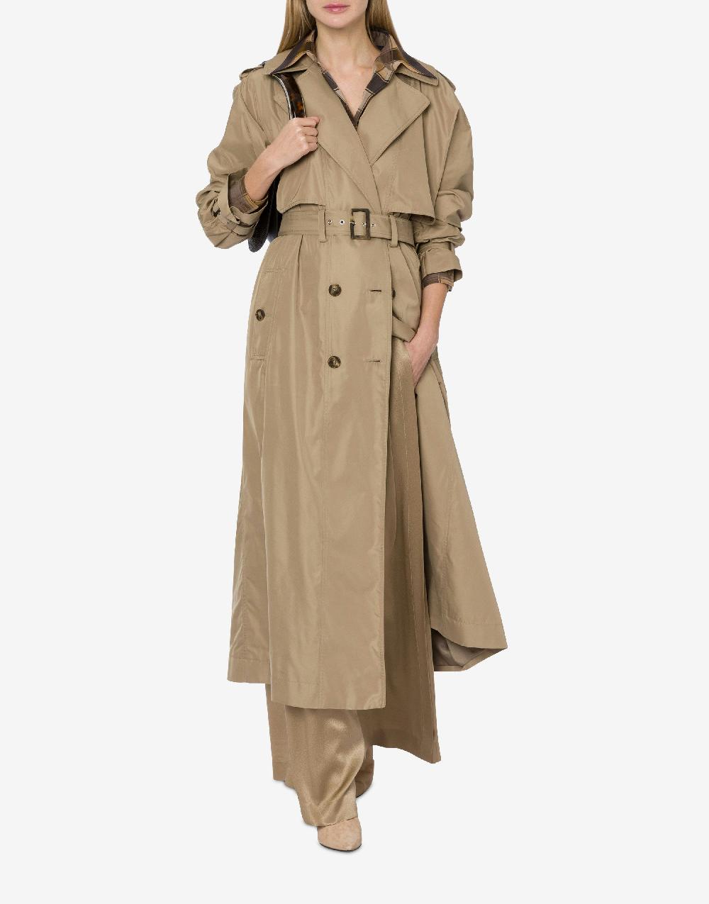 Alberta Ferretti Trench in tessuto tecnico water resistant 50% di sconto con spedizione gratuita