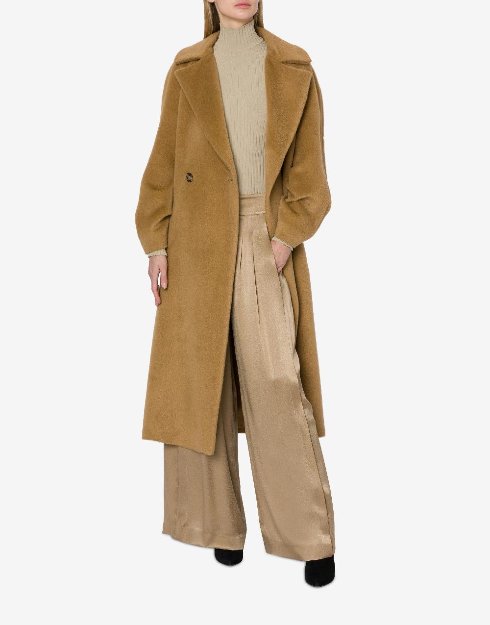 Alberta Ferretti Cappotto in alpaca con fusciacca Limitato a 3 giorni