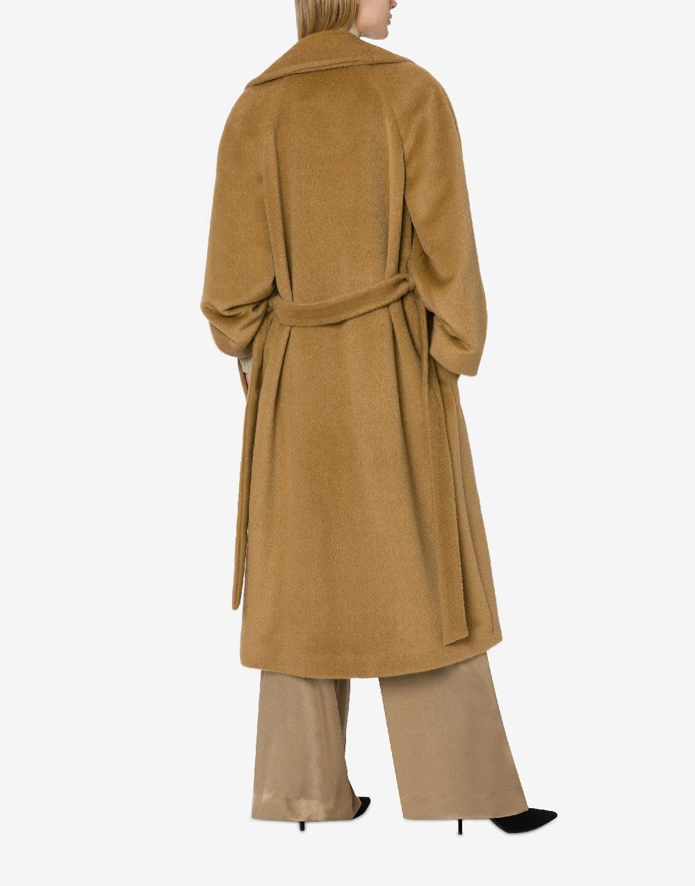 Alberta Ferretti Cappotto in alpaca con fusciacca Limitato a 3 giorni