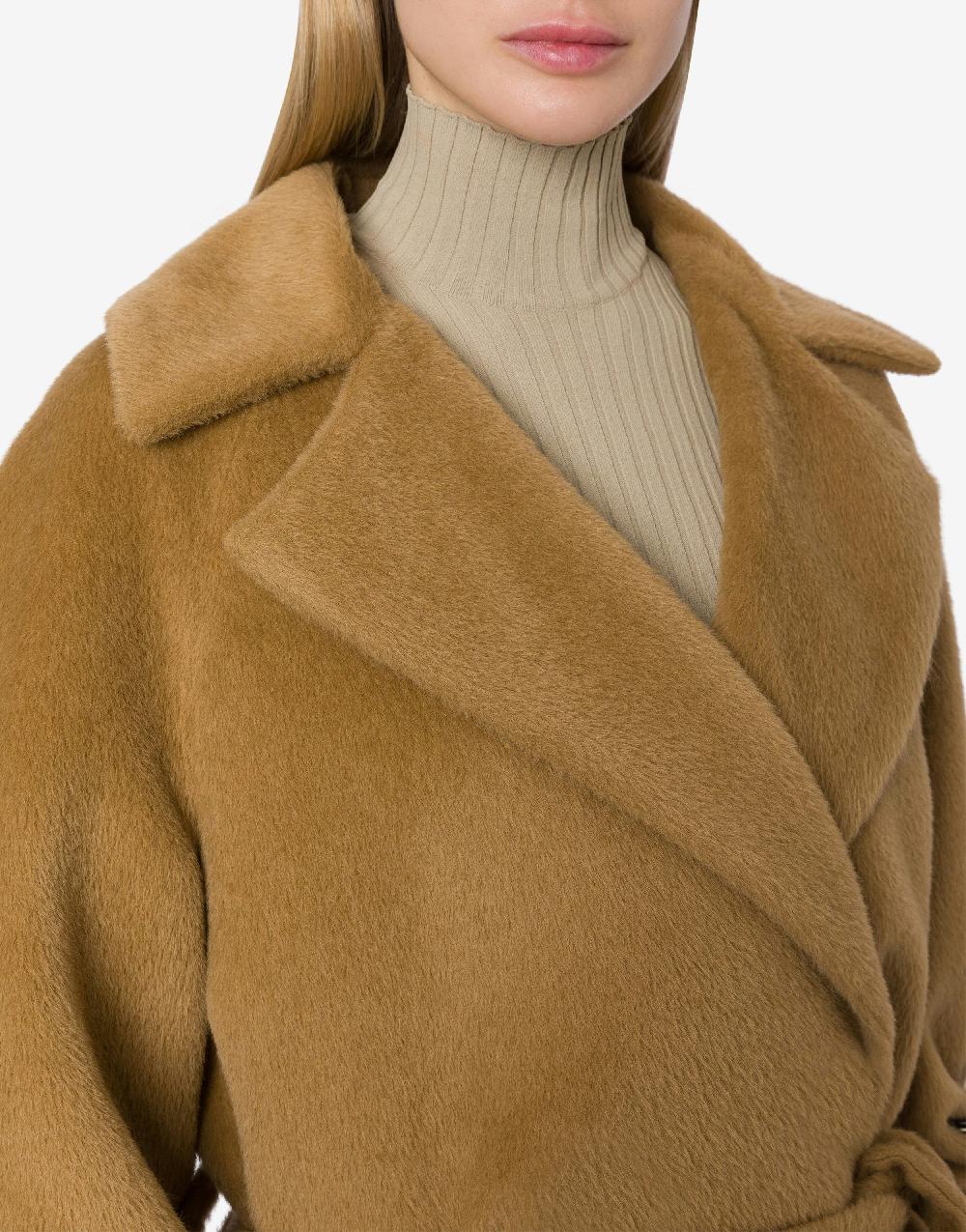 Alberta Ferretti Cappotto in alpaca con fusciacca Limitato a 3 giorni