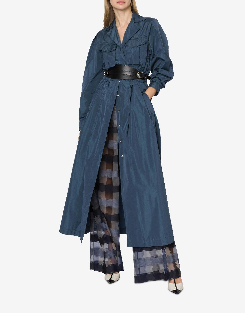 Alberta Ferretti Pantalone a palazzo in organza check lana seta In vendita