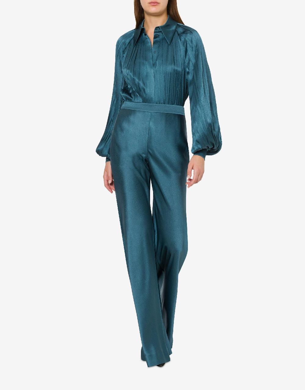 Alberta Ferretti Camicia in raso plissé 50% di sconto per tempo limitato