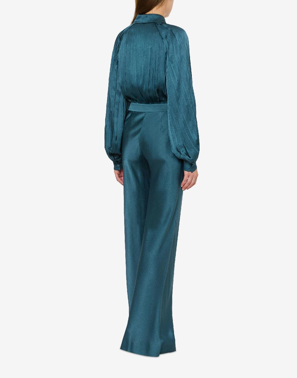 Alberta Ferretti Camicia in raso plissé 50% di sconto per tempo limitato