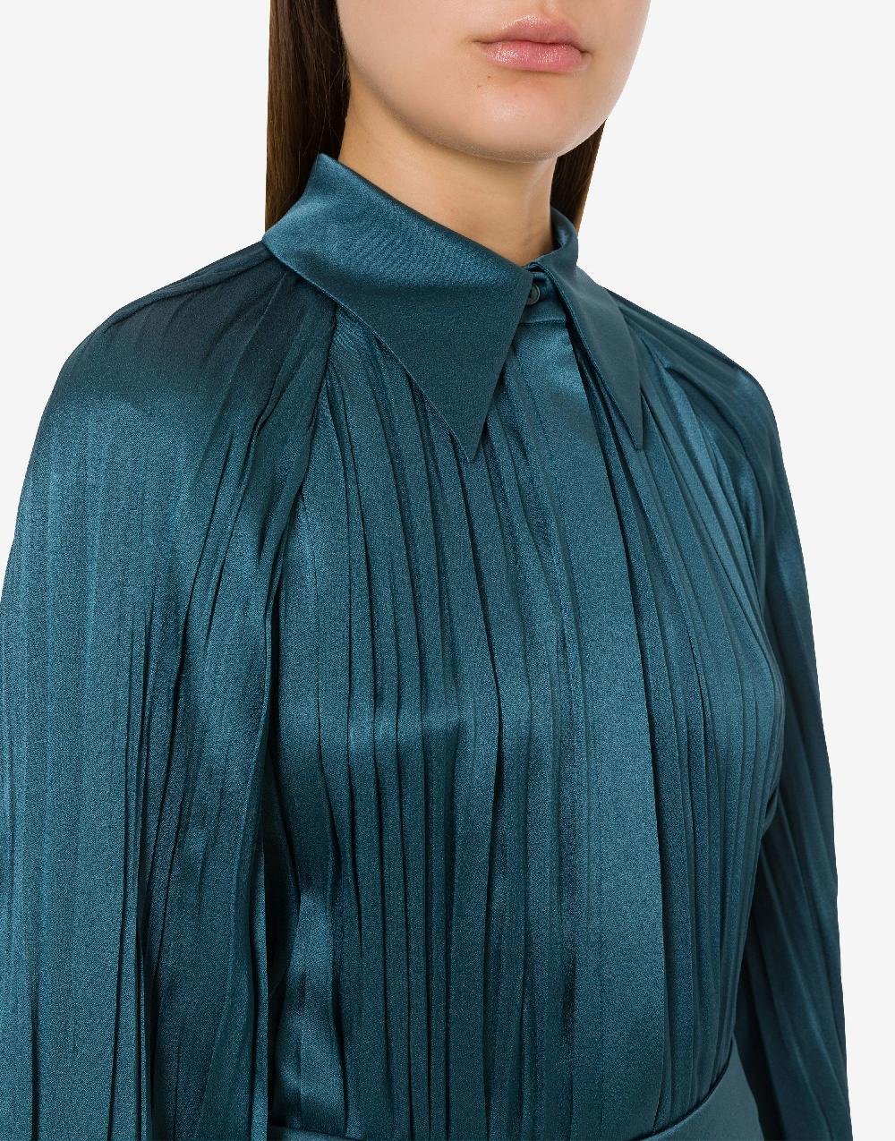 Alberta Ferretti Camicia in raso plissé 50% di sconto per tempo limitato