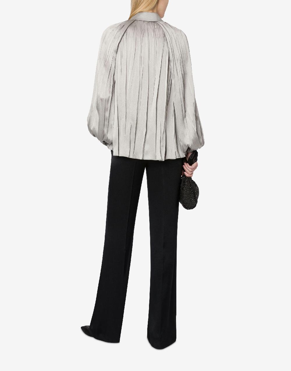 Alberta Ferretti Camicia in raso plissé 2025