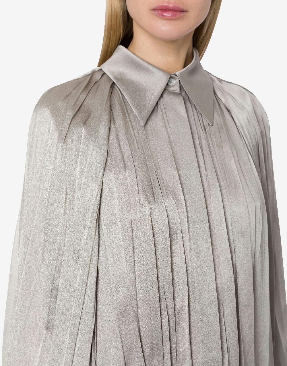 Alberta Ferretti Camicia in raso plissé 2025