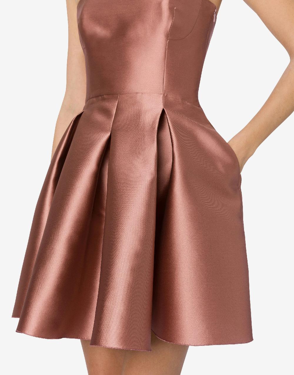 Alberta Ferretti Minidress bustier in mikado Vendita