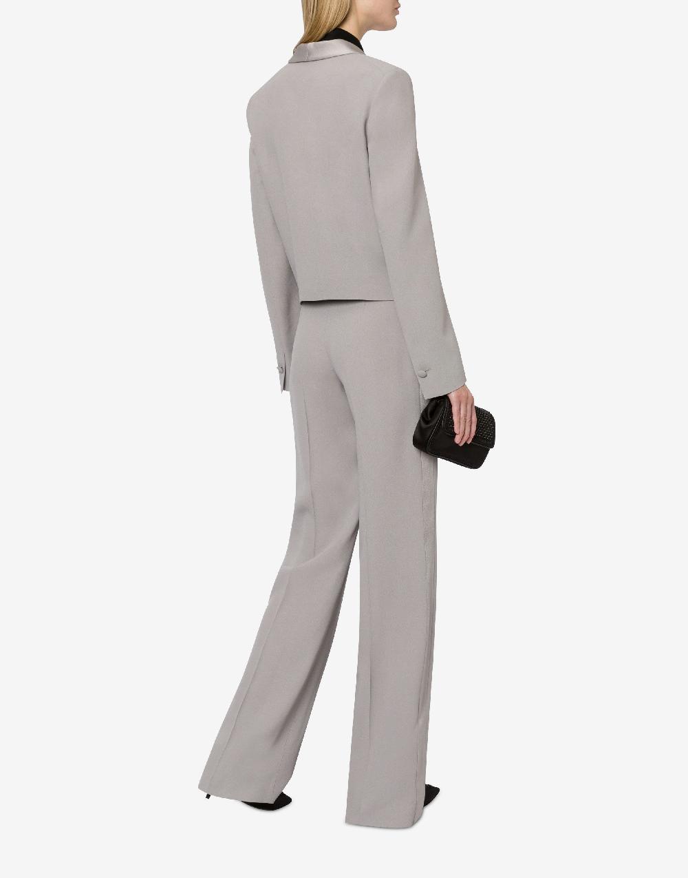 Alberta Ferretti Giacca smoking in enver satin Pezzi Unici