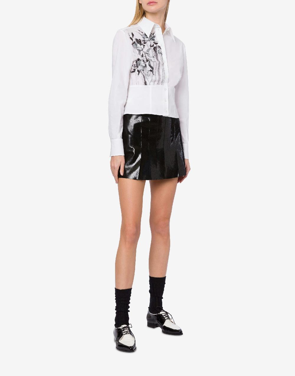Alberta Ferretti Minigonna in suede con stampa Snake Qualità Garantita