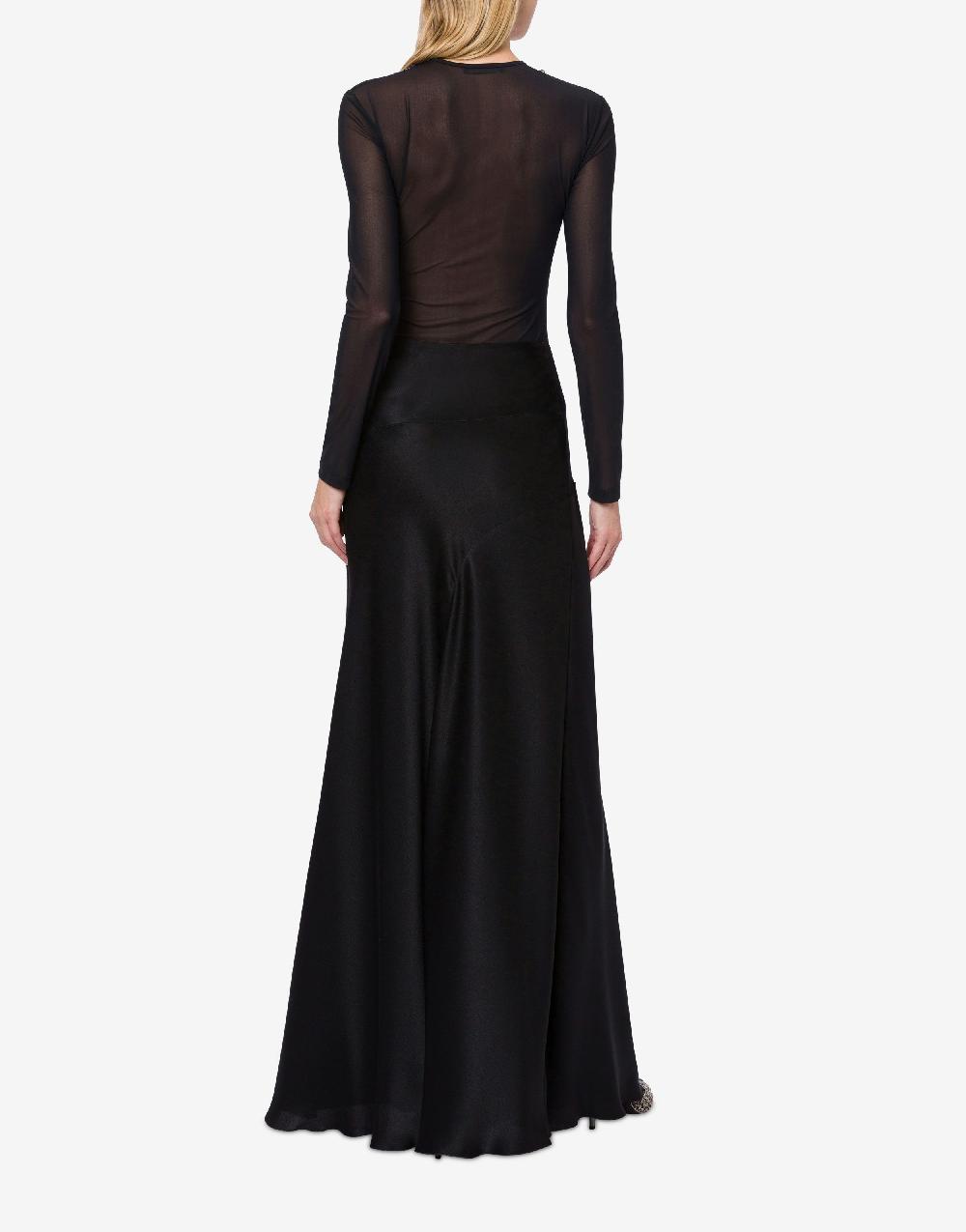 Alberta Ferretti Gonna lunga in raso Acquista Ora