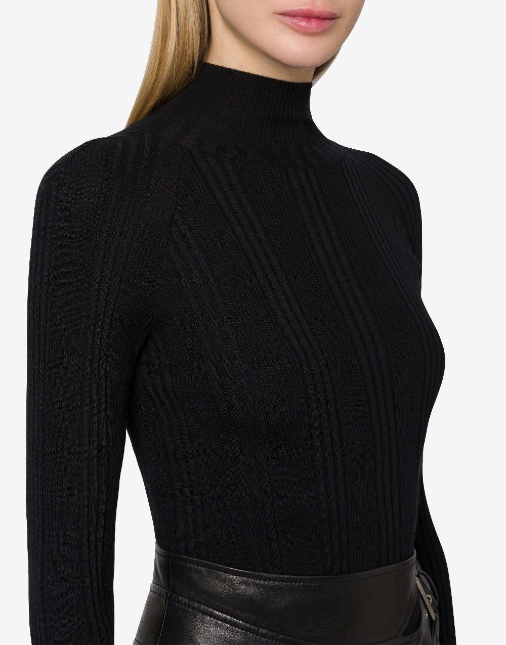 Alberta Ferretti Maglia a coste in lana Shopping Online
