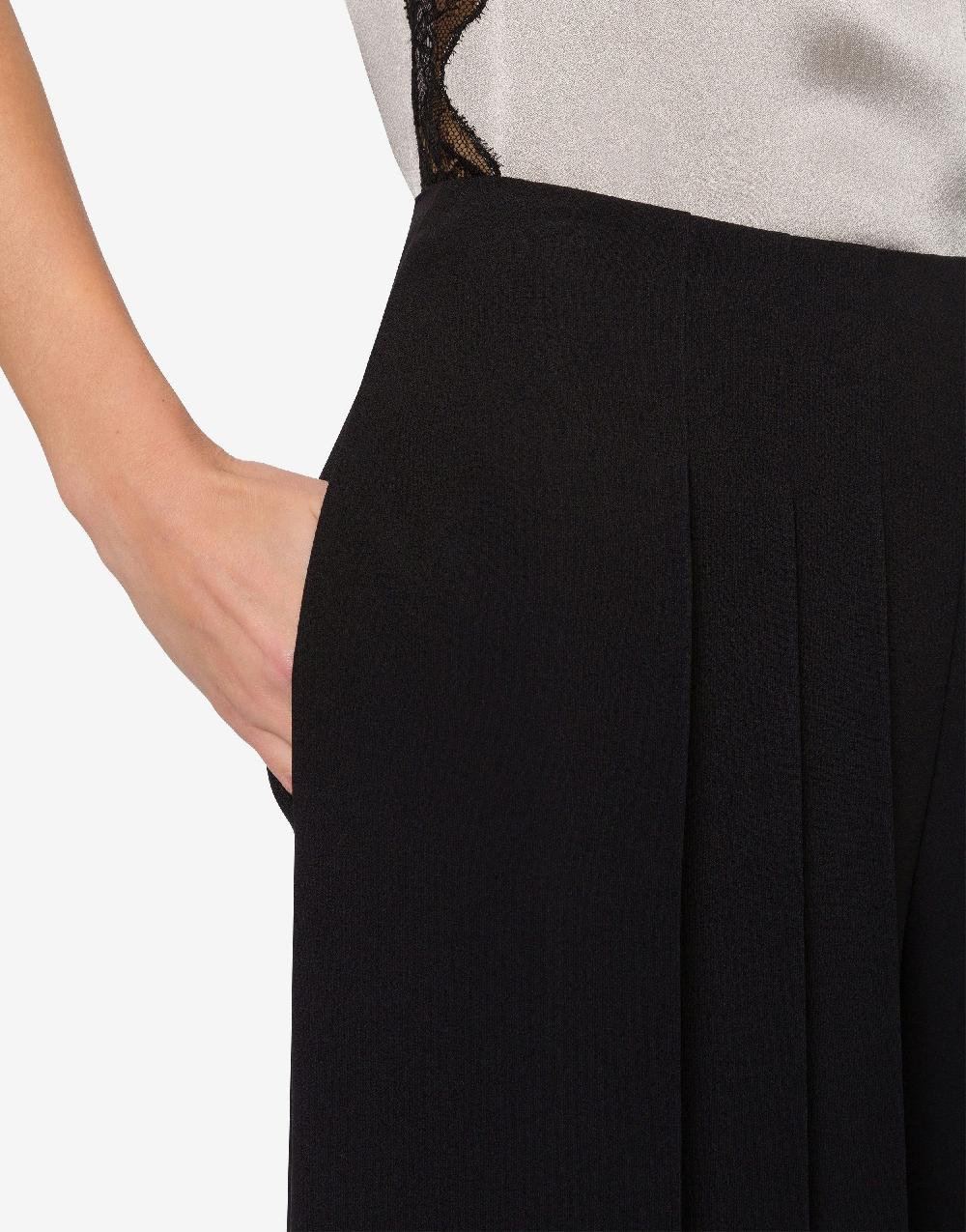 Alberta Ferretti Pantalone in enver satin con pieghe Prezzo Ridotto