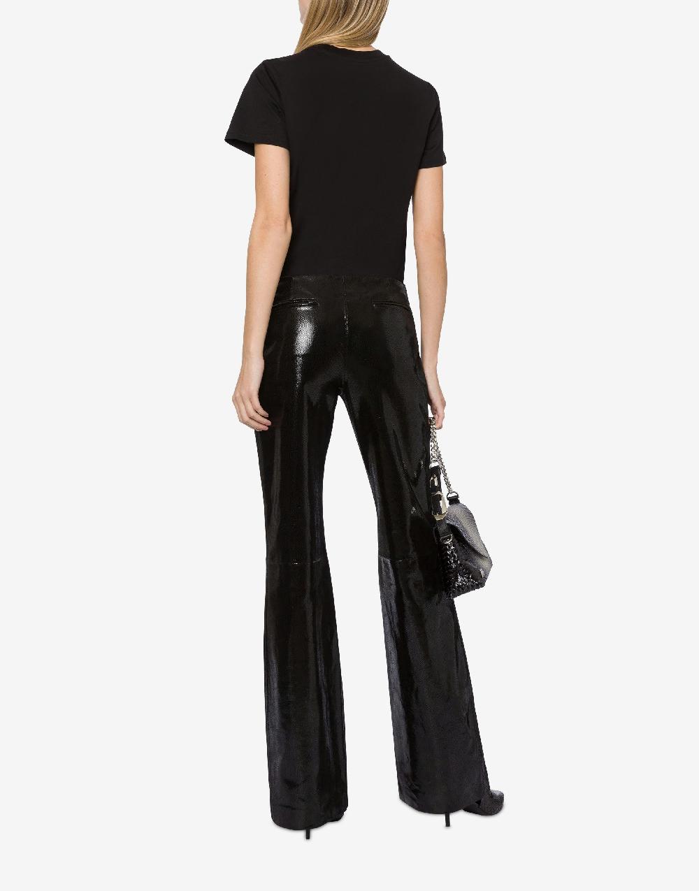 Alberta Ferretti T-shirt in jersey con ricamo logo Presa