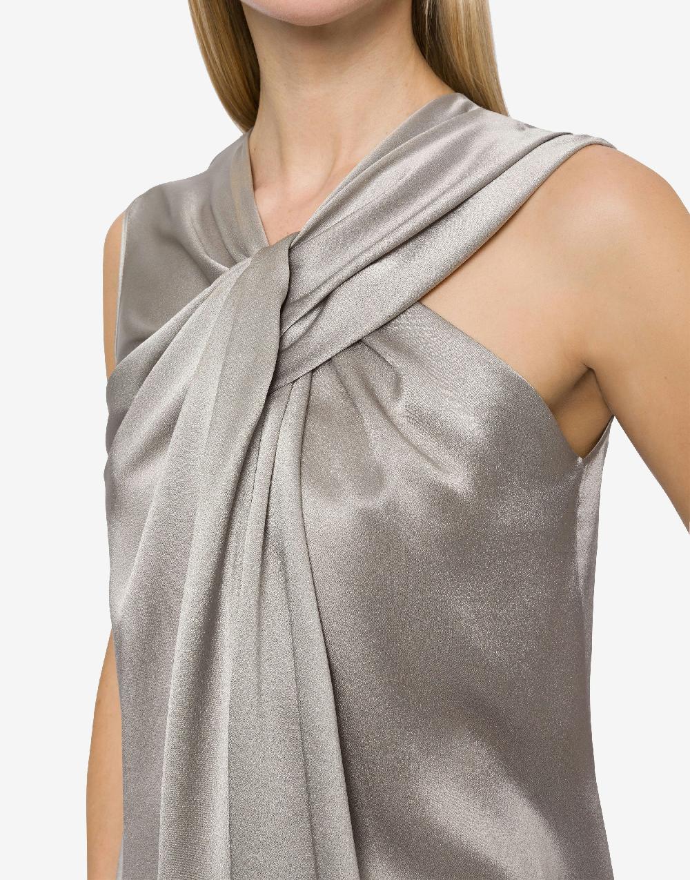 Alberta Ferretti Top senza maniche in raso Economico