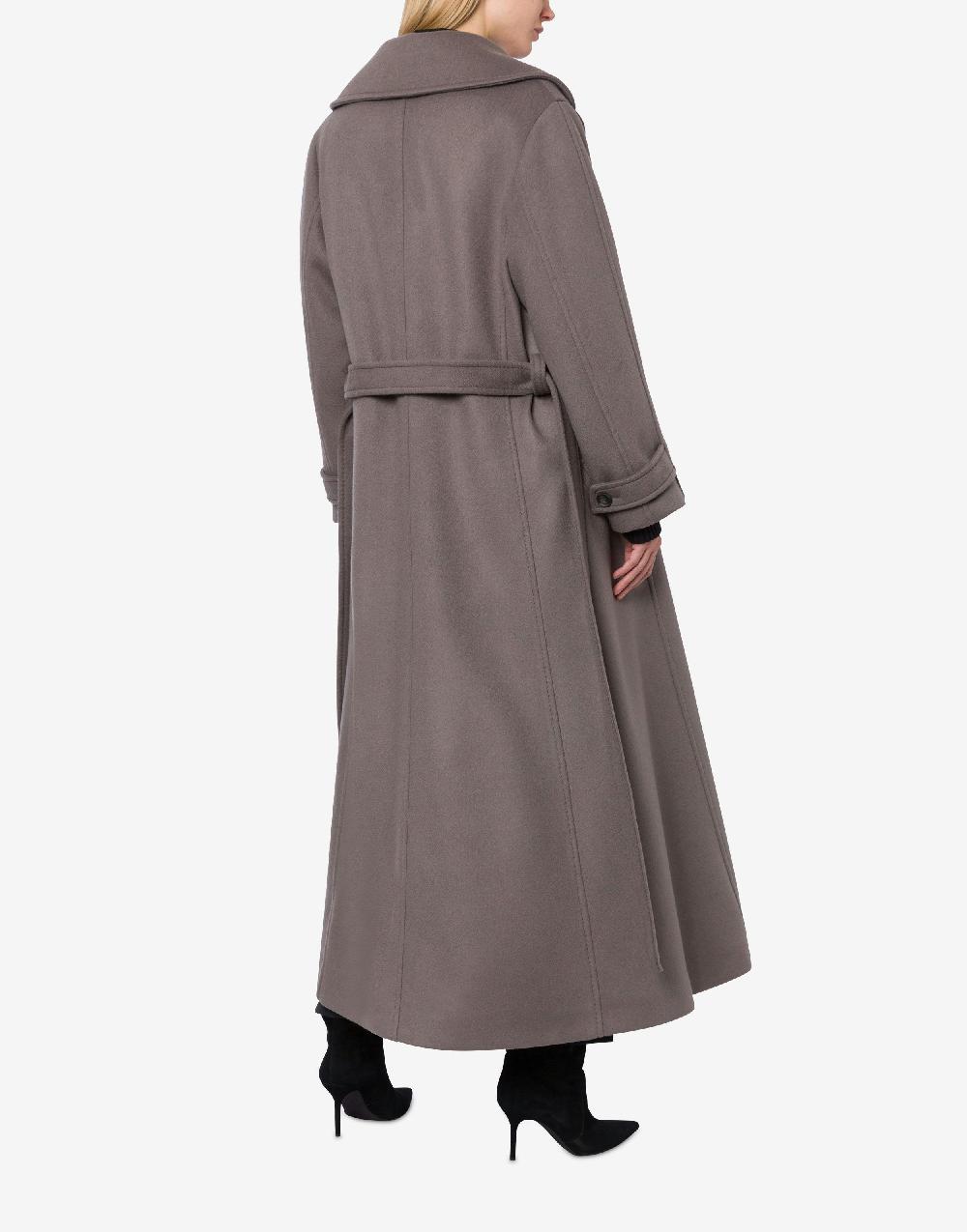 Alberta Ferretti Cappotto in panno di lana e cashmere Outlet