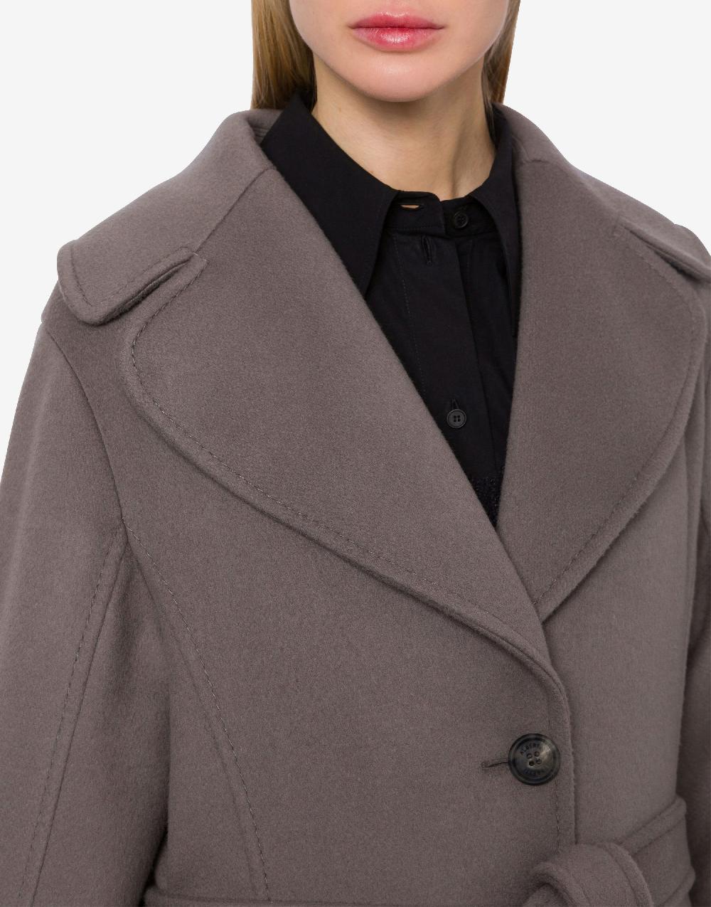 Alberta Ferretti Cappotto in panno di lana e cashmere Outlet