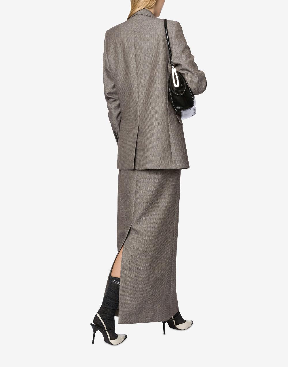 Alberta Ferretti Giacca in tweed di lana Saldi