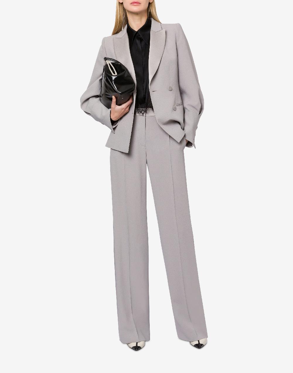 Alberta Ferretti Giacca doppiopetto in enver satin Hotsell