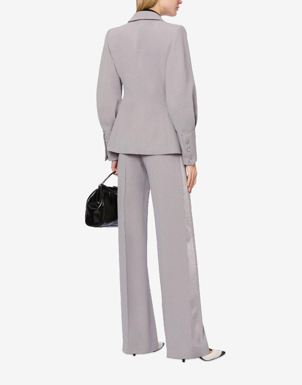 Alberta Ferretti Pantalone a vita bassa in enver satin Vendita Calda