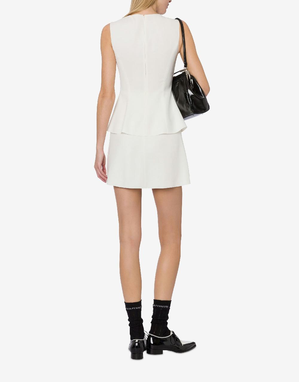 Alberta Ferretti Minidress in cady stretch In Saldo