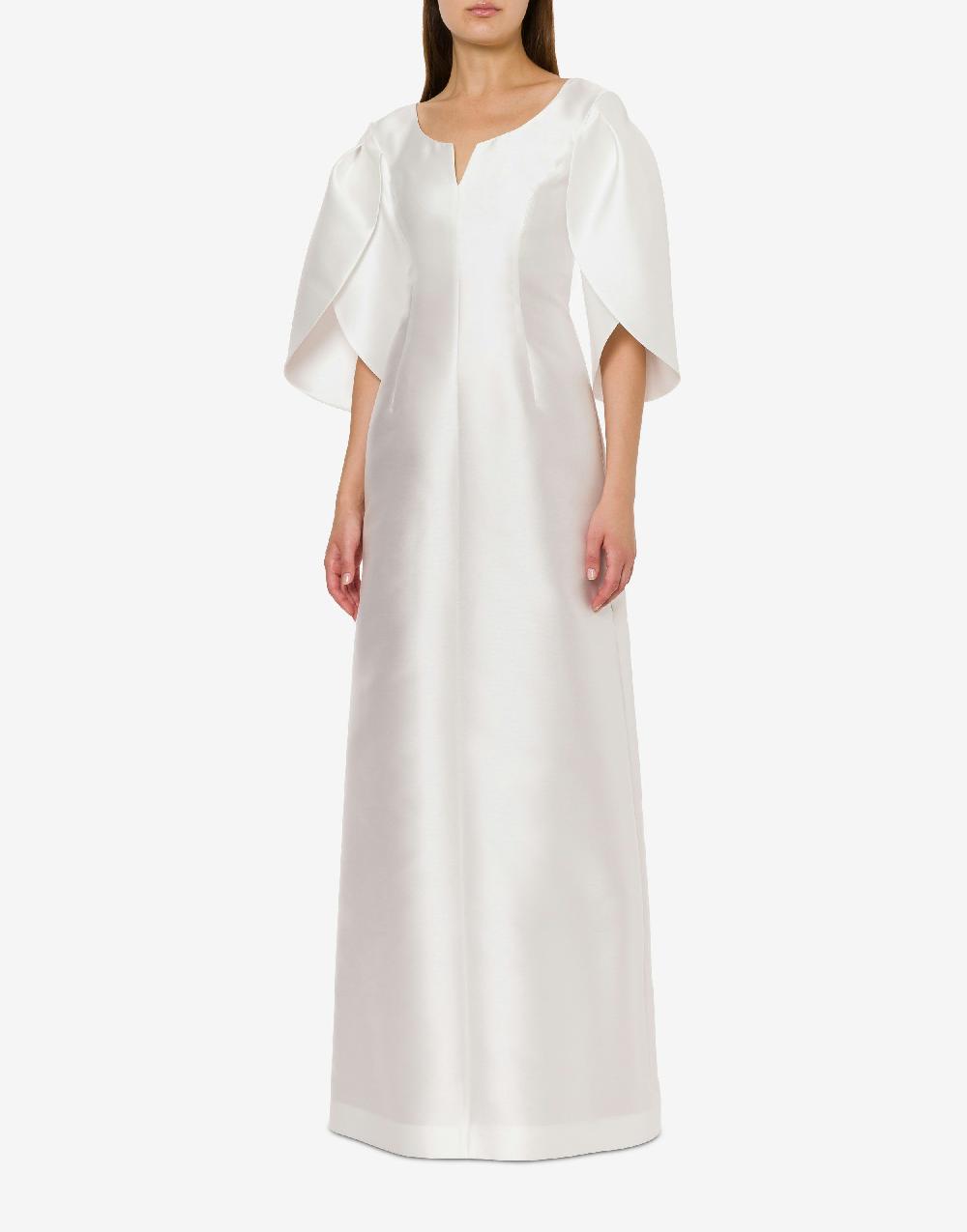 Alberta Ferretti Abito in mikado con maniche tulipano Nuova