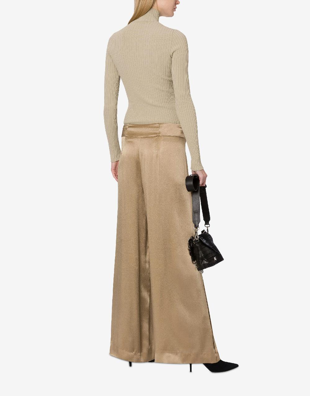 Alberta Ferretti Maglia a collo alto in viscosa stretch Negozio online di fabbrica
