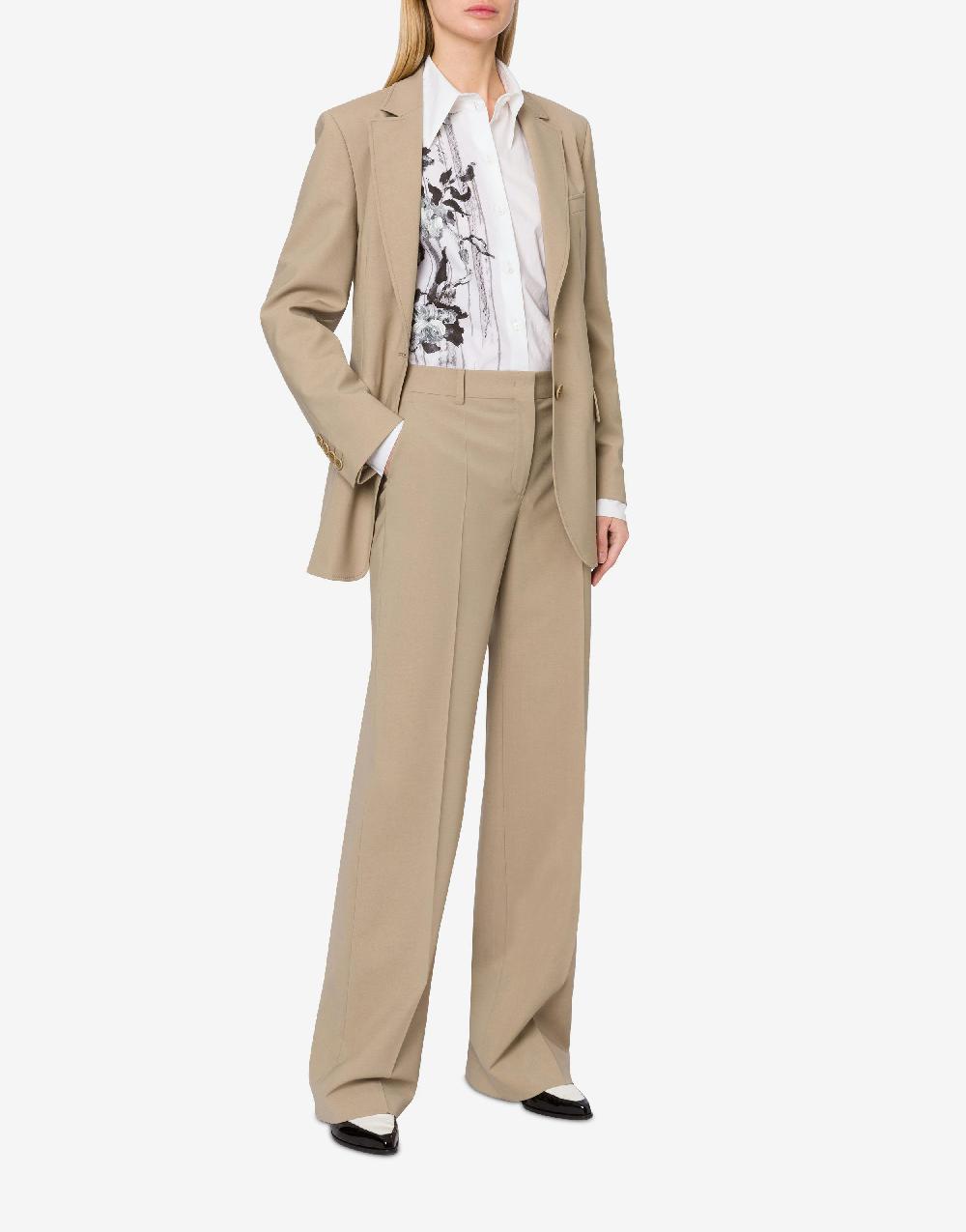 Alberta Ferretti Pantalone in tela di lana stretch Flash Sale