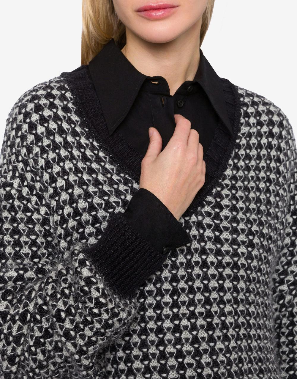 Alberta Ferretti Maglione oversize in misto mohair Black Friday