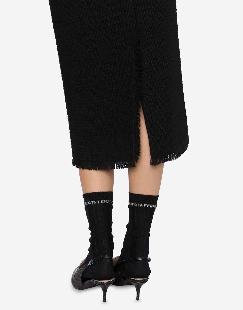 Alberta Ferretti Gonna longuette in stuoia di lana Cyber Monday