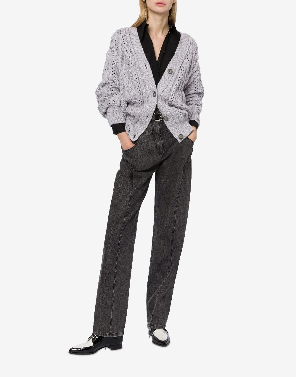 Alberta Ferretti Cardigan oversize in lana Offerta Giorno del Papà