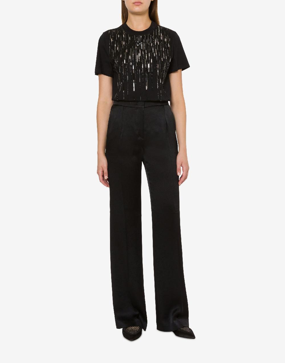 Alberta Ferretti T-shirt con perline e paillettes degradé Latest fashion