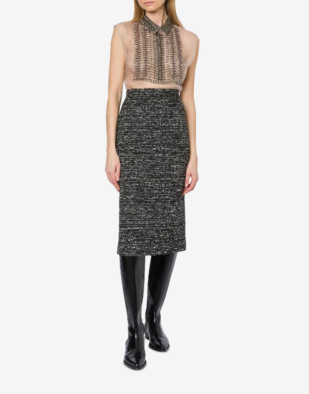Alberta Ferretti Top in organza con ricamo perline Comprane uno, ottenene uno gratis