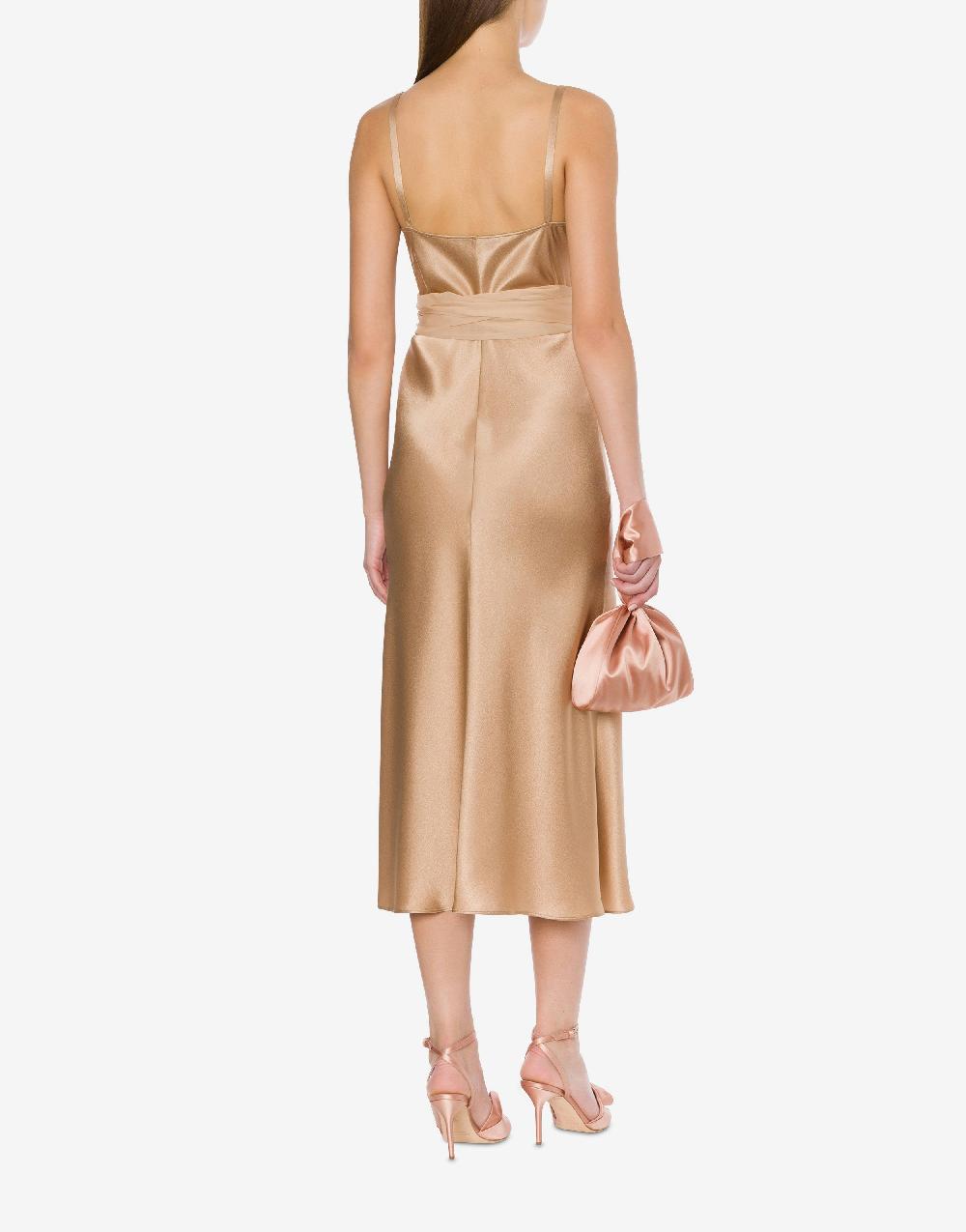 Alberta Ferretti Abito longuette in raso Offerta settimanale