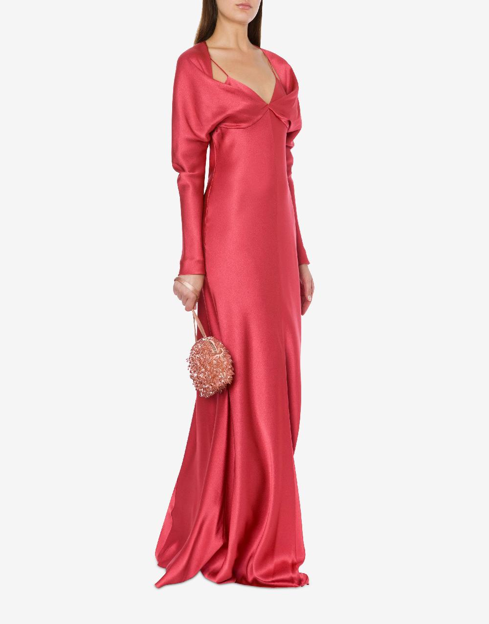 Alberta Ferretti Abito lungo in raso Cocktail Latest stili