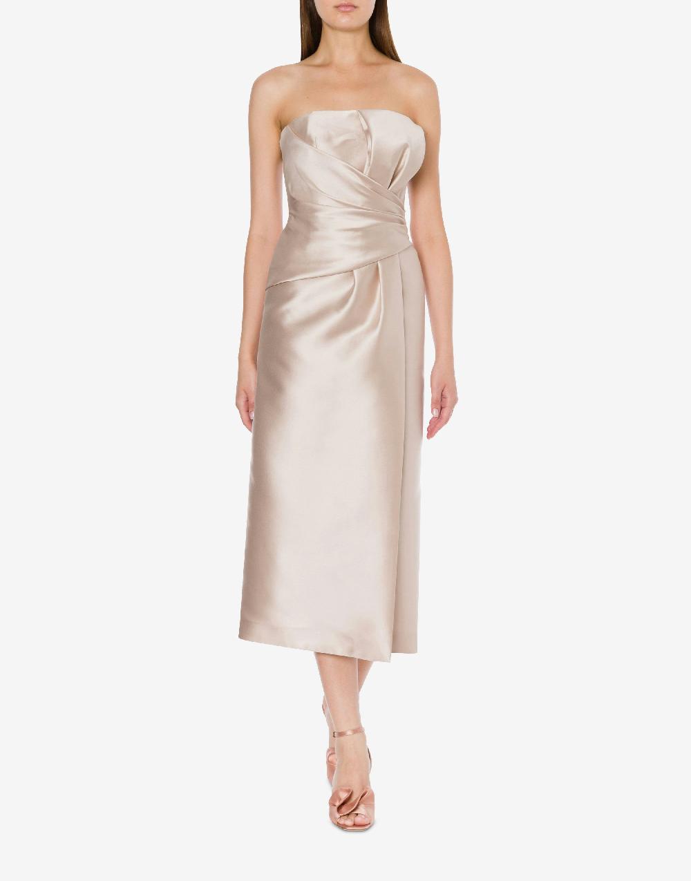 Alberta Ferretti Abito longuette in mikado Cocktail Ultimo giorno