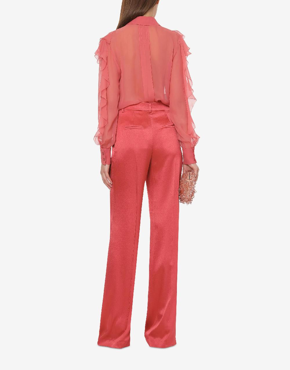 Alberta Ferretti Pantalone in raso Cocktail Fino al 50% di sconto