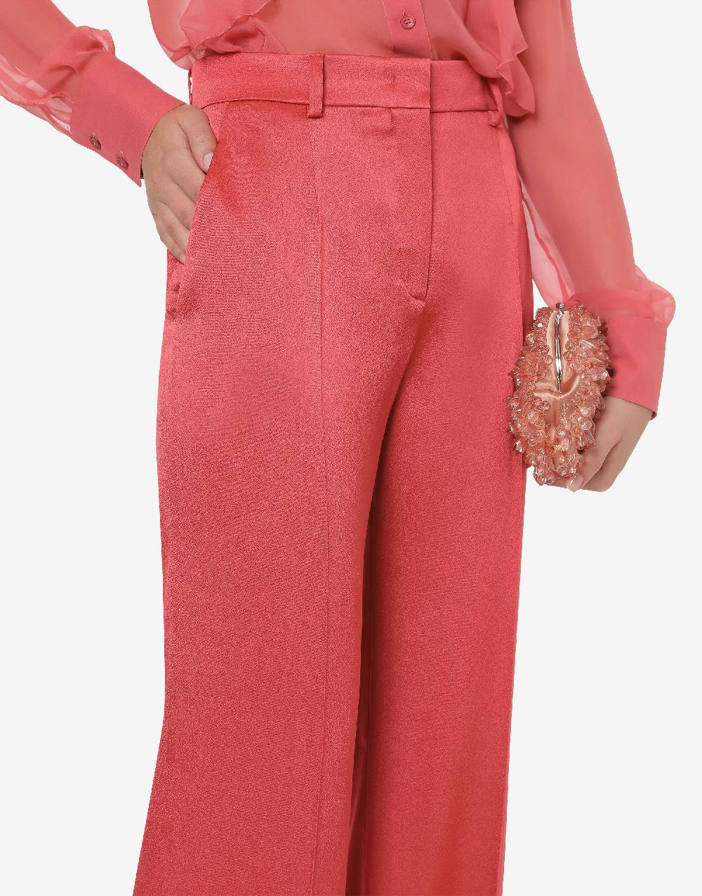 Alberta Ferretti Pantalone in raso Cocktail Fino al 50% di sconto
