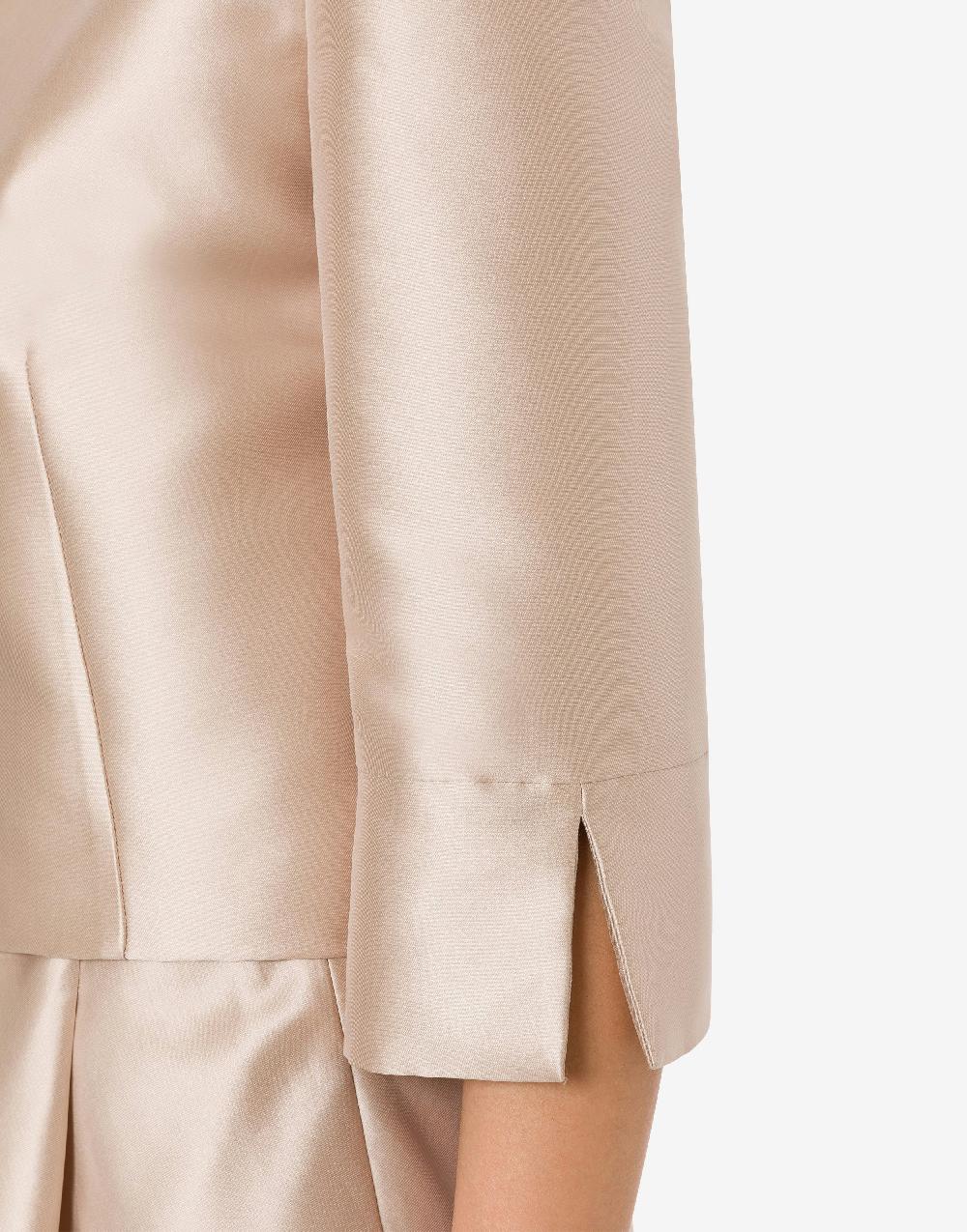 Alberta Ferretti Giacca corta in mikado Sostegno trimestrale