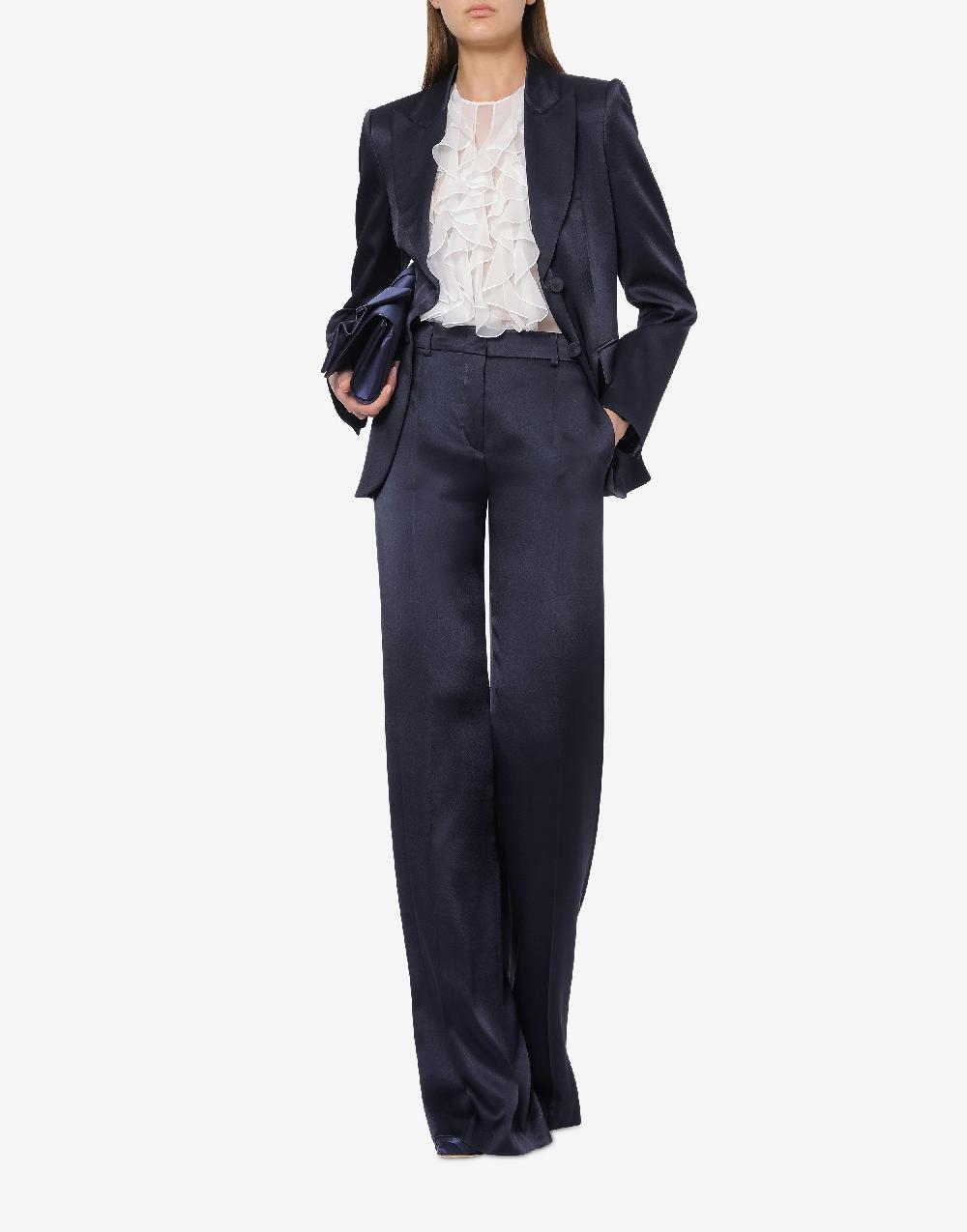 Alberta Ferretti Pantalone in raso Cocktail Officina