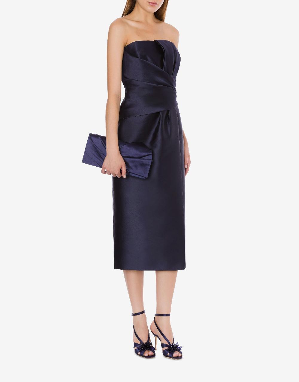 Alberta Ferretti Abito longuette in mikado Cocktail Esporta salva