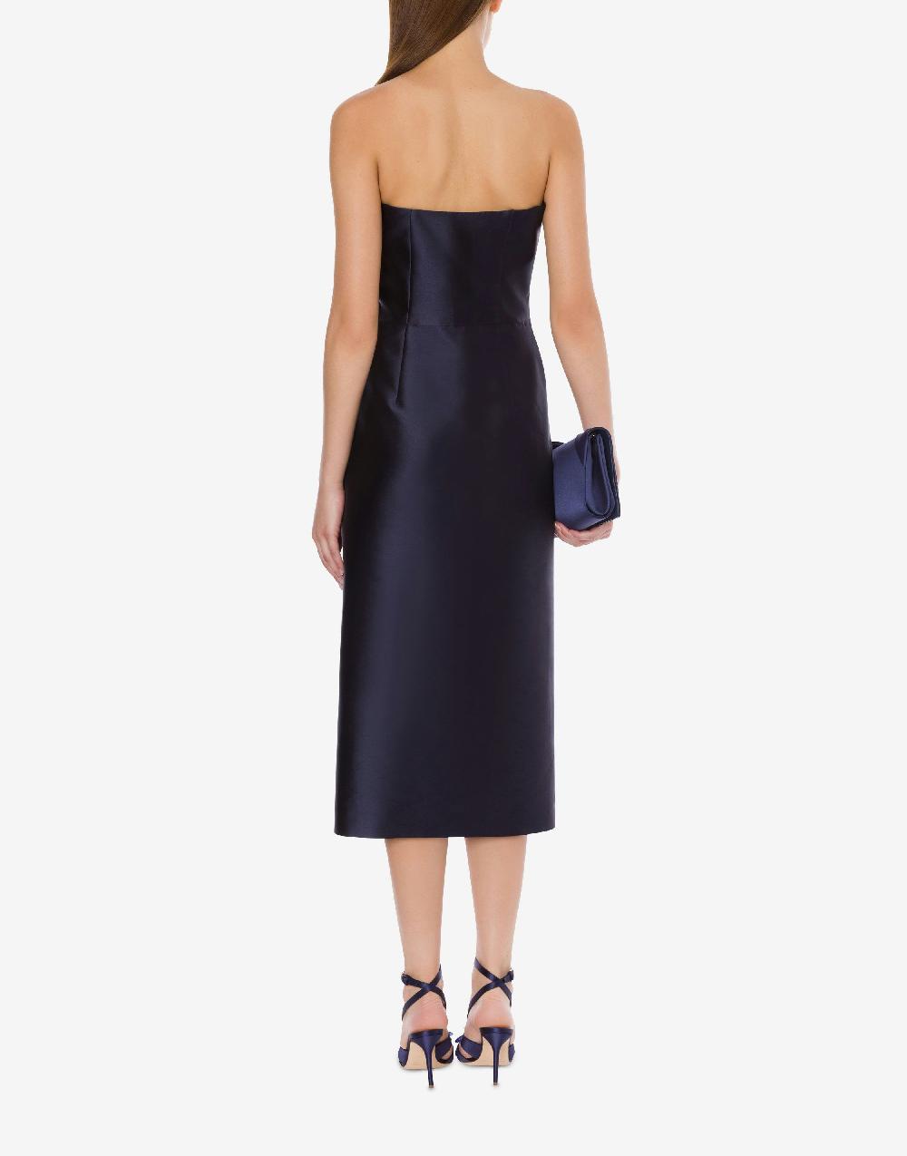 Alberta Ferretti Abito longuette in mikado Cocktail Esporta salva