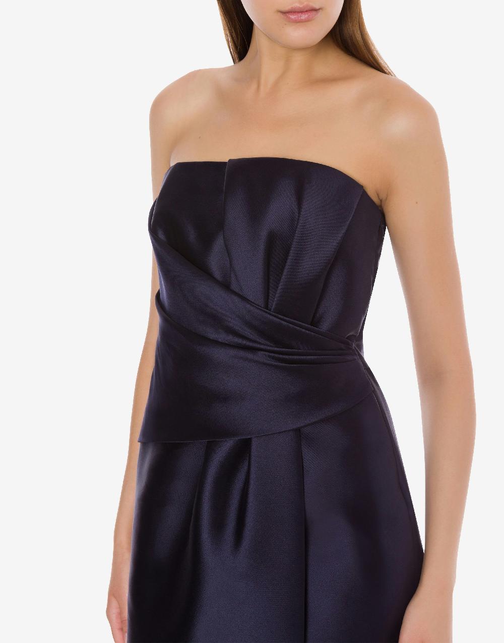 Alberta Ferretti Abito longuette in mikado Cocktail Esporta salva
