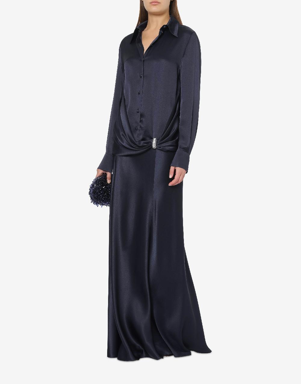 Alberta Ferretti Gonna lunga in raso Black Friday Prezzi